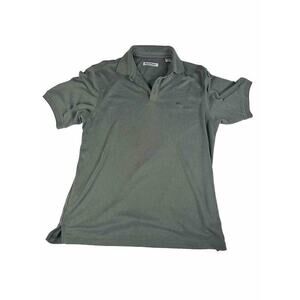 Tommy Bahama Men’s Green Polo Short Sleeve Medium Silk Cotton Blend Green